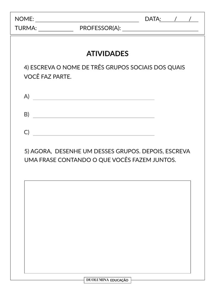 Grupos sociais - Download gratuito - Duolumina Educação
