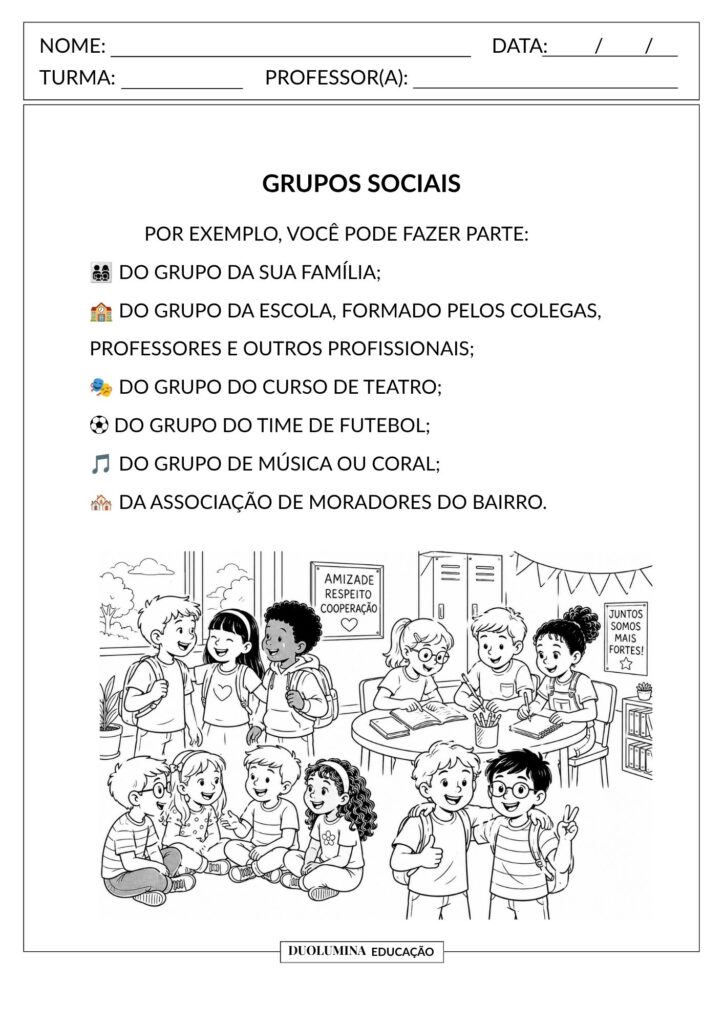 Grupos sociais - Download gratuito - Duolumina Educação
