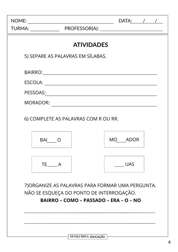 Atividades sobre gênero textual entrevista para imprimir - DuoLumina